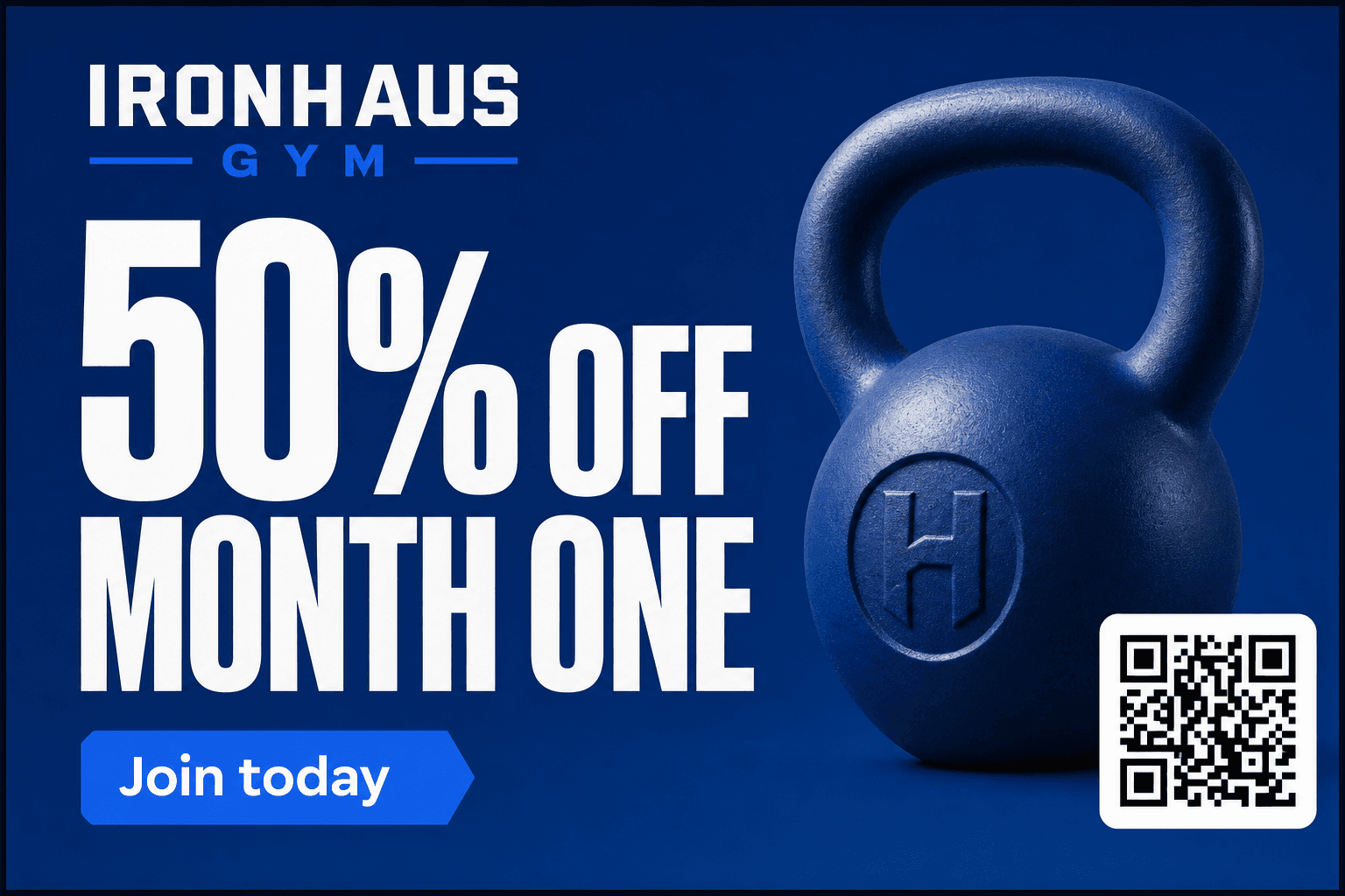 Gym billboard ad created with Anunzo